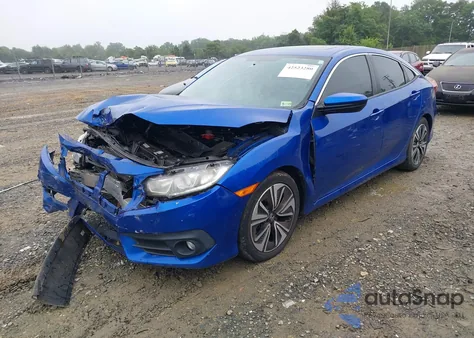 2017 Honda Civic Ex-L from USA, damaged, VIN 19XFC1F71HE017341